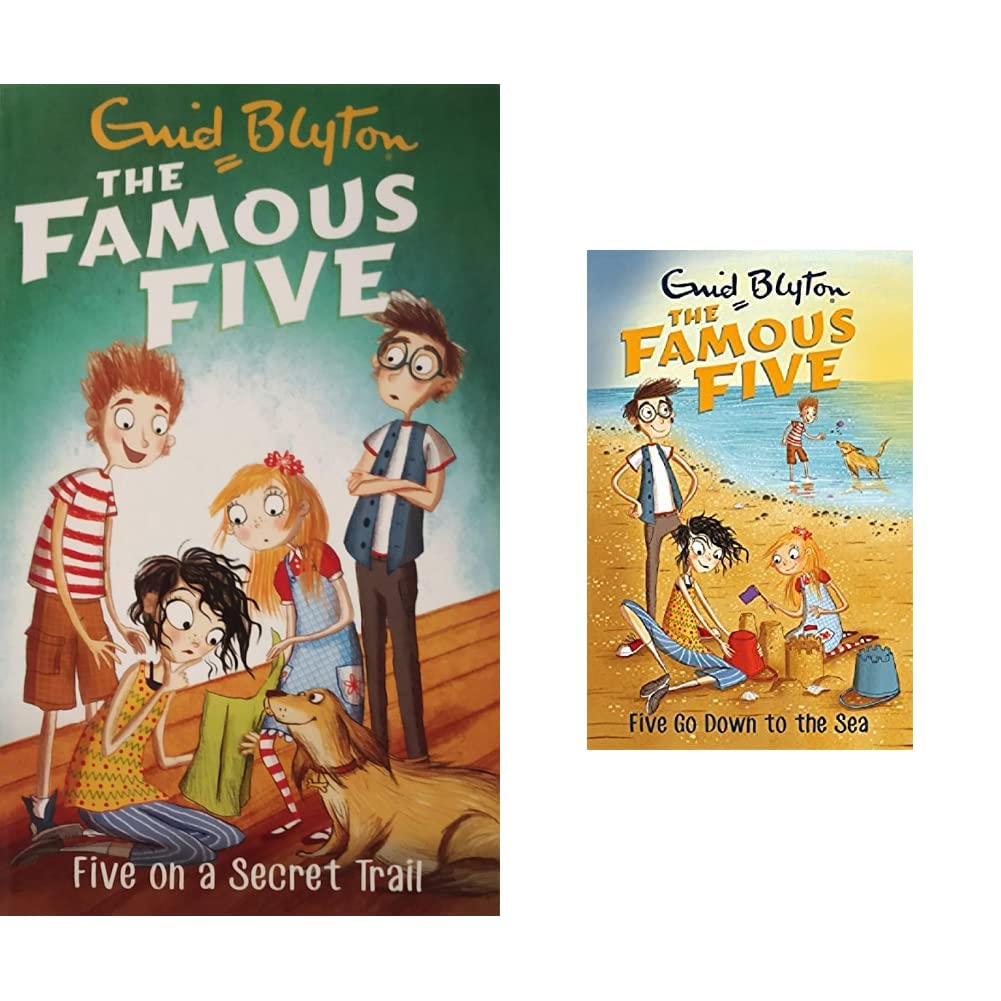 FAMOUS FIVE: 15: FIVE ON A SECRET TRAIL (STANDARD) & FAMOUS FIVE: 12: FIVE GO DOWN TO THE SEA (STANDARD)