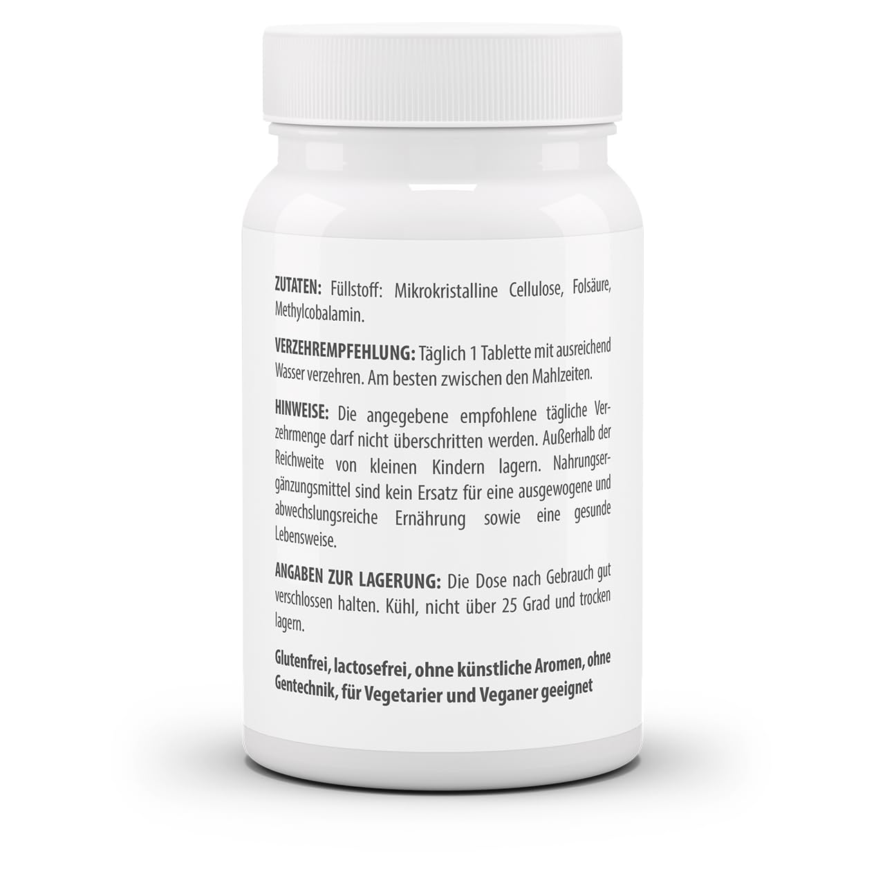 3er Pack Vita World Vitamin B12 500 µg + Folsäure 800 µg 3 x 180 Tabletten Vegan/Vegetarisch Apotheker-Herstellung