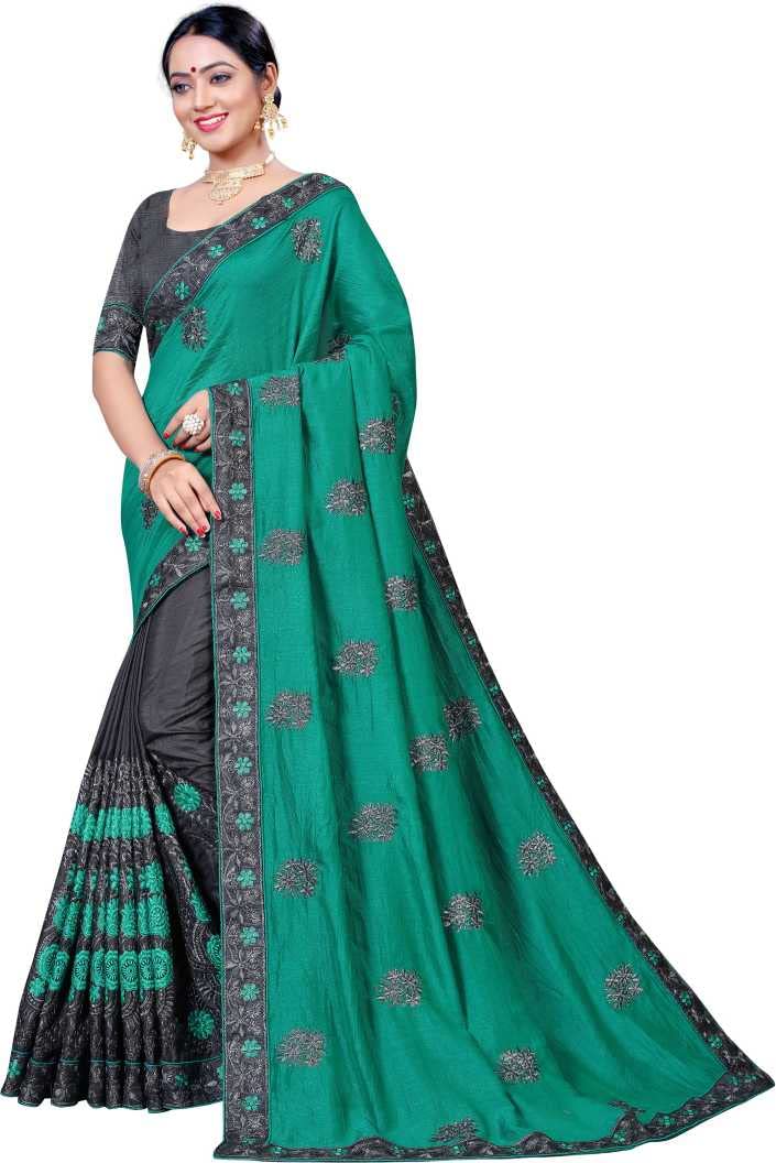 Niza FashionWomen's Vichitra Silk Saree With Blouse Piece…