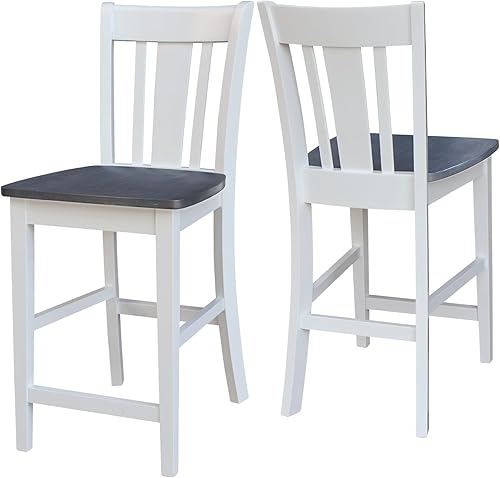 Miniatura 83 de International Concepts San Remo Taburete alto de bar, gris pardo lavado gris topo lavado,Espresso,Marrón,Beige,Negro -,Hickory/piedra