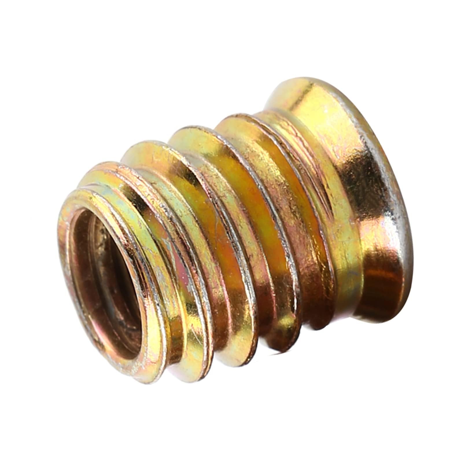 TOP-VIGOR 20Pcs Threaded Insert Nuts for Wood M8*15 Insert Hex Socket Nuts, Flanged Hex Socket Screw - Image 3
