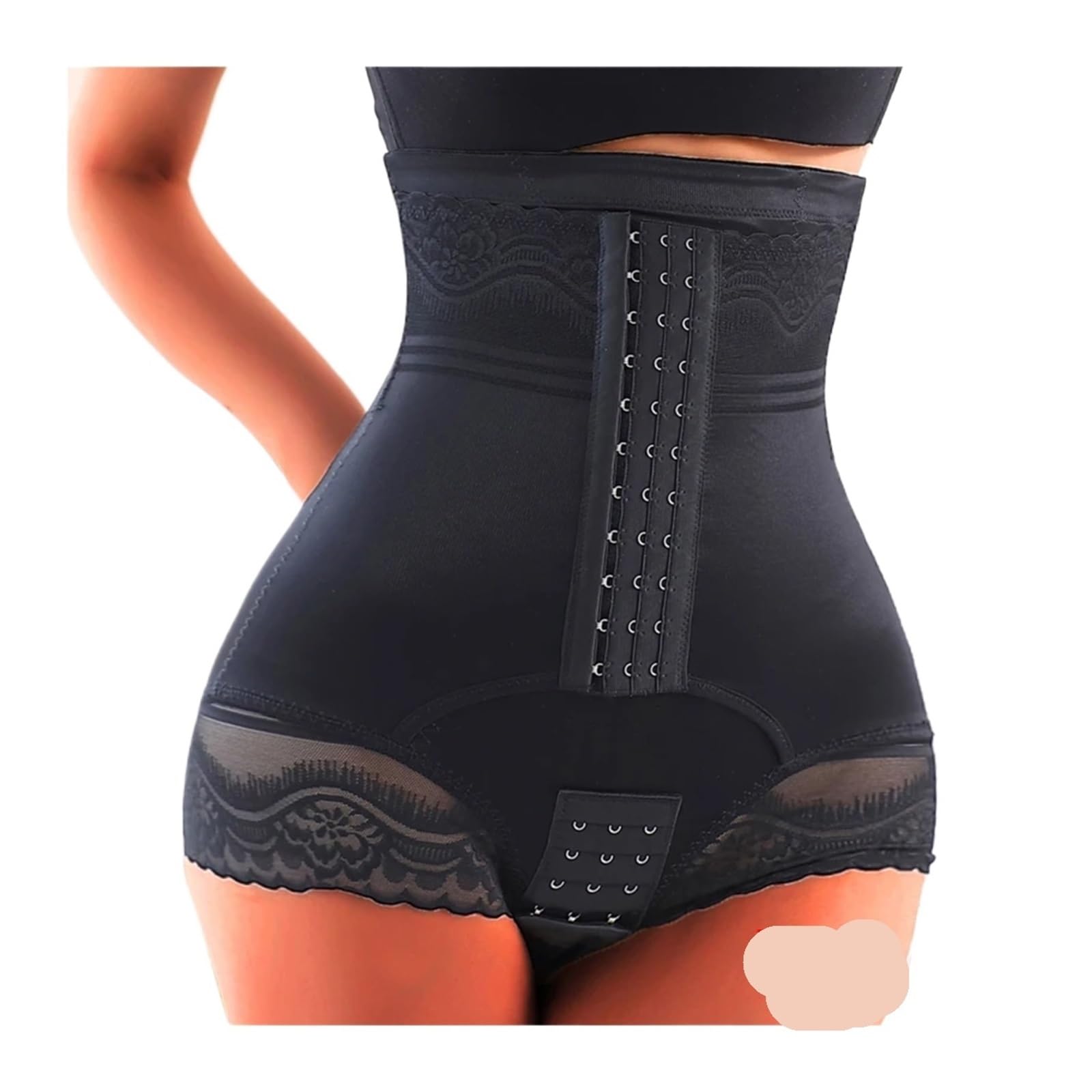 Hkybcf Women's Black Tummy Tuck Pant Body Shaper Tummy Control Panties High Waist Trimmer Postpartum Girdle Slimming Underwear Slimmer Shapewear Cincher(,Xl)