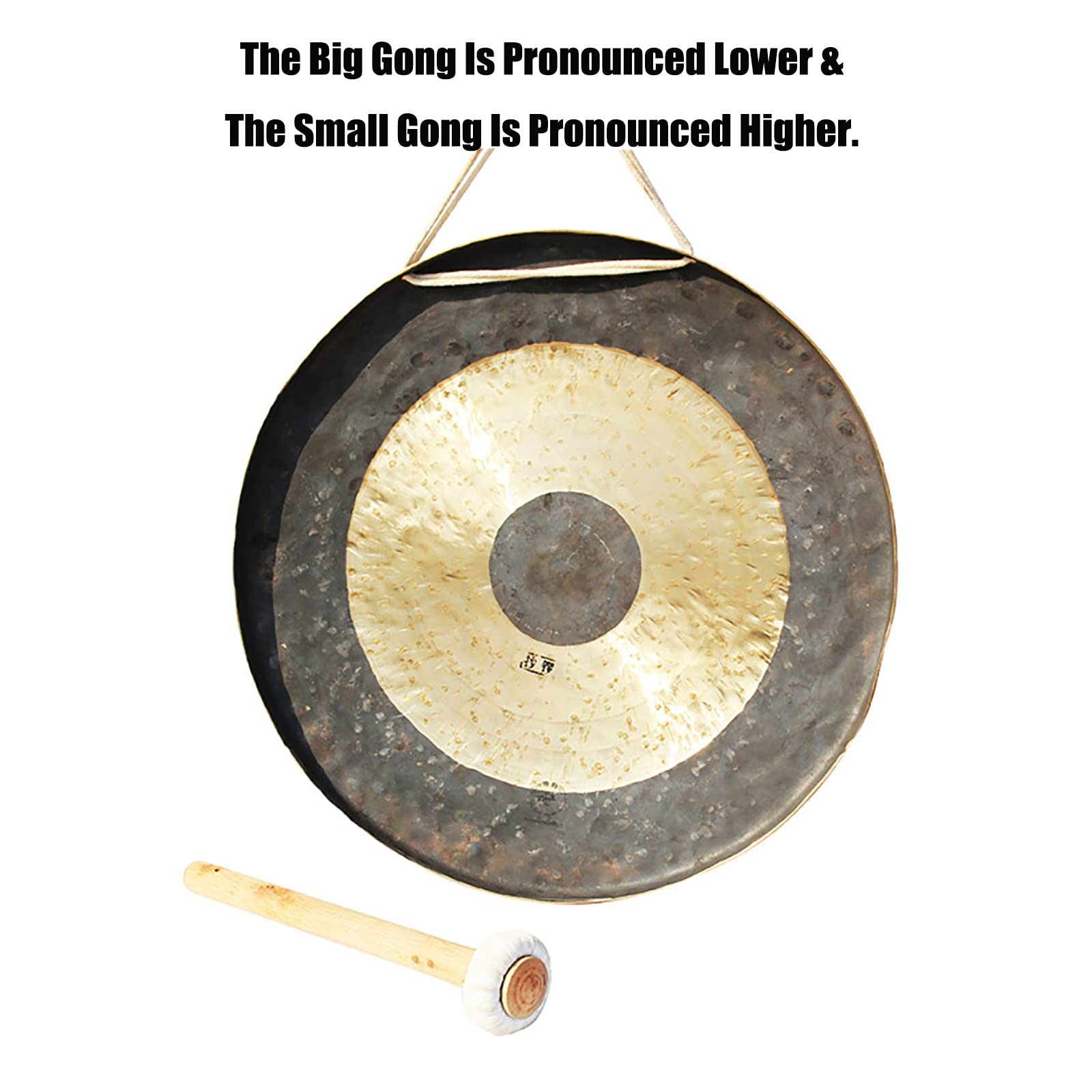 Amazon | 中国打楽器銅鑼、 手作りの大型チャオゴング銅製中国ゴング