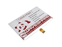 7.5inch E-Paper E-Ink Raw Display Compatible with Raspberry Pi 4B/3B+/3B/2B/B+/A+/Zero/Zero W/WH/Zero 2W Series Boards 800×480 Pixels Three-Color with SPI Interface Without PCB