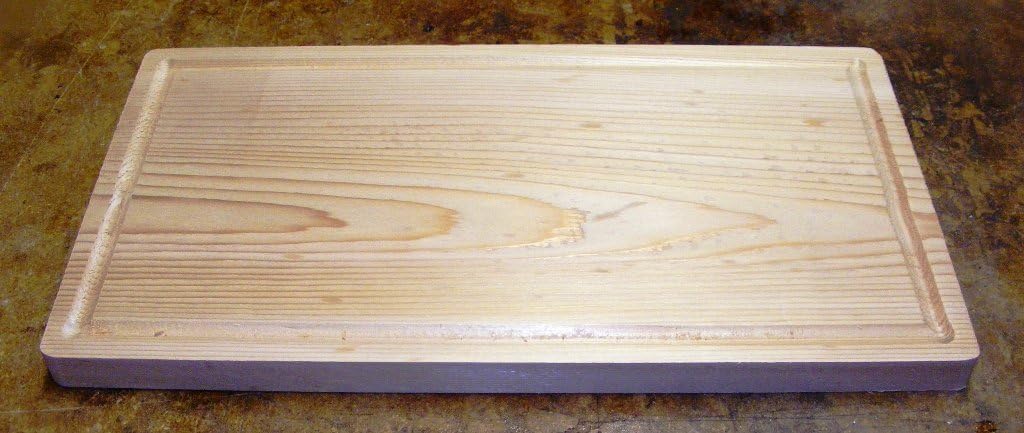 Steve's Gift Shoppe Cedar BBQ Plank/Platter with Juice Groove 15 x 7 x 5/8 Inches (15 Inch Length)