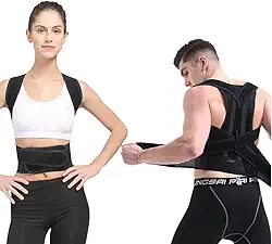 Corretor De Postura Masculino Feminino Cinta Postural Para Corrigir Coluna Lombar Reforçada Colete Alinhador Forte (G)