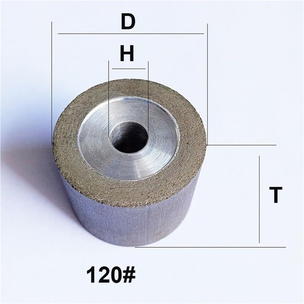 Disco de rectificado interno de alta precisión con aglomerante de resina CBN de grano 120 for acero inoxidable y aleaciones metálicas(18x15x6mm)