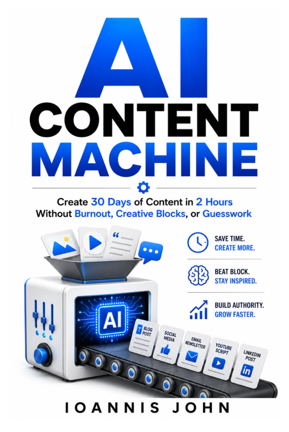 AI Content Machine: Create 30 Days of Content in 2 Hours Without Burnout, Creative Blocks, or Guesswork