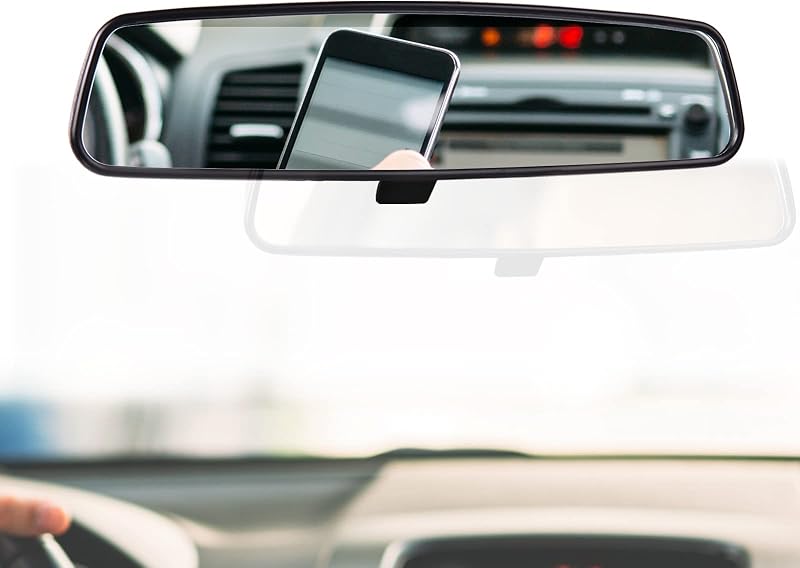Espelho retrovisor interno dia/noite JINGEA para veículos Ford e outras aplicações – com suporte
