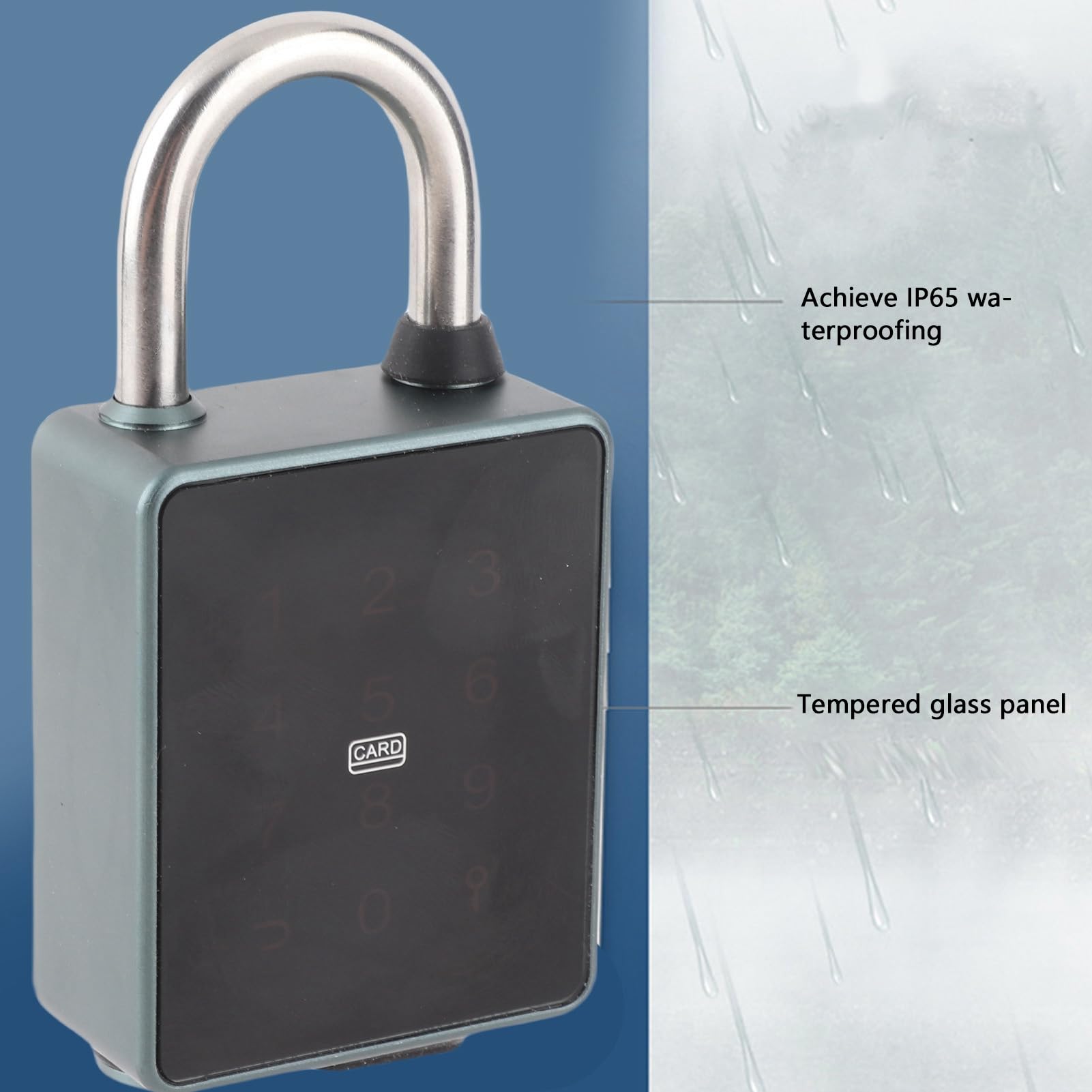 Smart Padlock Bezpośrednia wpis Bluetooth Włącz Elektroniczny blokada z wirtualnym hasłem wielokrotne Metody odblokowującego dla domu na siłowni Outdoor Gate Szkoła Szkoła