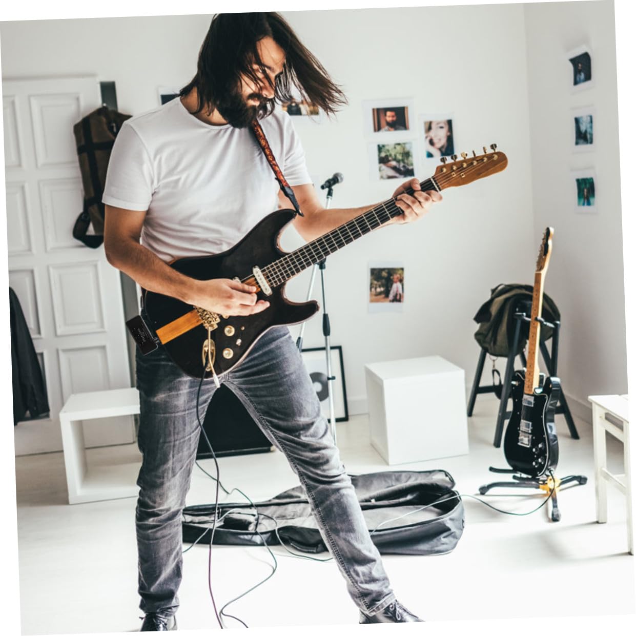 BESTonZON 2 Juegos De Amplificador De Auriculares De Bajo Mini Enchufe Amplificador De Guitarra Bolsillo De Plástico Y Aluminio Amplificador De Auriculares Para Guitarra Altavoz