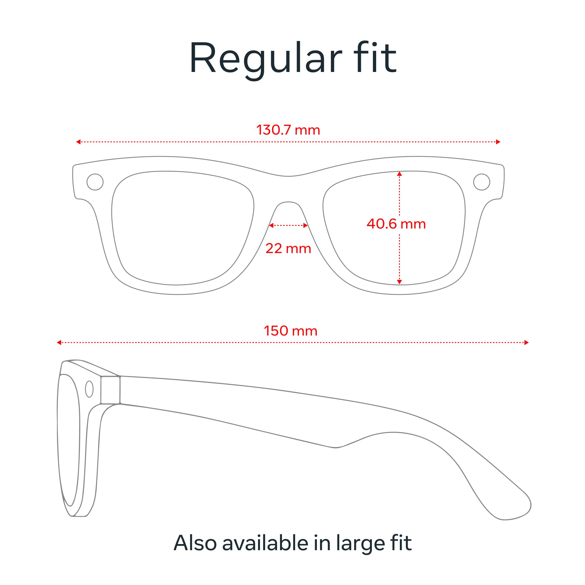 Meta Ray-Ban (Gen 1), Wayfarer, Matte Black | Smart AI Glasses for Men, Women. 12 MP Ultra-Wide Camera, Open-Ear Speakers for Audio, Video Recording & Bluetooth. Transitions® Graphite Green Lenses. — Amazon image 8