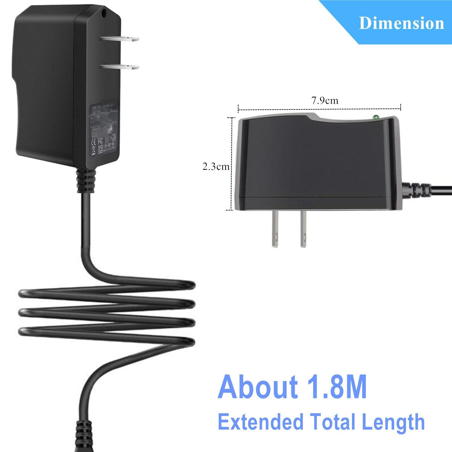 Adaptador universal de CA de 5 V 2 A con 11 puntas de enchufe CC AC a DC5 V 1.5 A, 1 A, 800 mA, 600 mA, 500 mA, 400 mA, 300 mA, 100 mA, adaptador de corriente de 5 V, cargador de pared, adaptador de