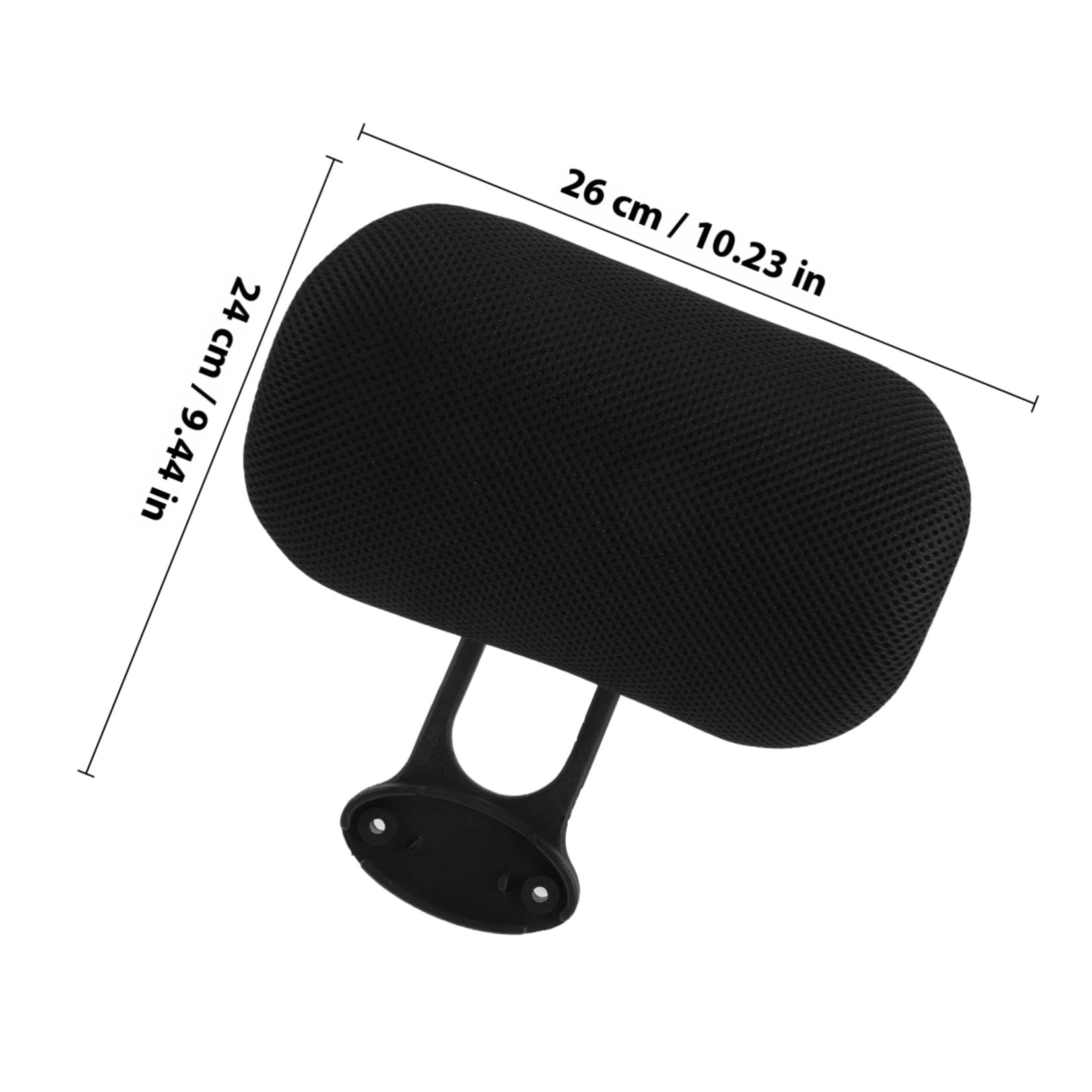 Generico Cuscino Comodo da Regolabile Sedia Ufficio per di Poggiatesta e Nero Traspirante Altezza 4cm per Supporto Cervicale L'uso del Computer