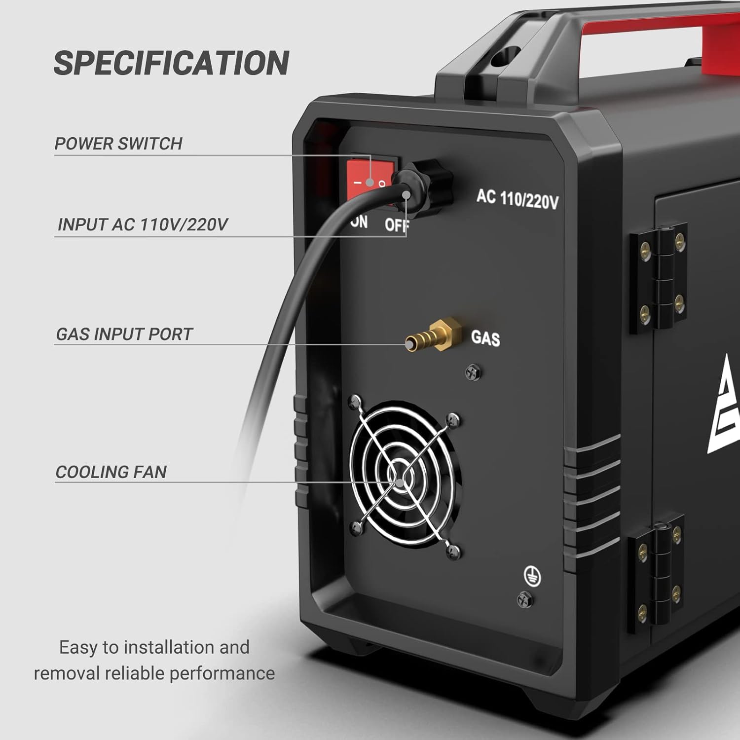 Rear Panel Features of the AUTOGEN 200A MIG Welding Machine