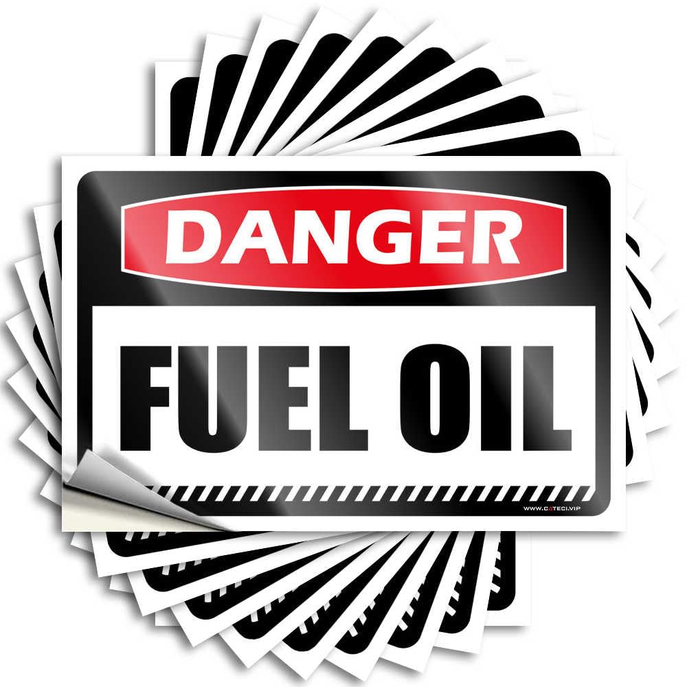 Danger Fuel Oil Rock Quote | Aesthetic Waterproof Vinyl Bumper Coffee Removable Decal Peel Stick(8X12CM)