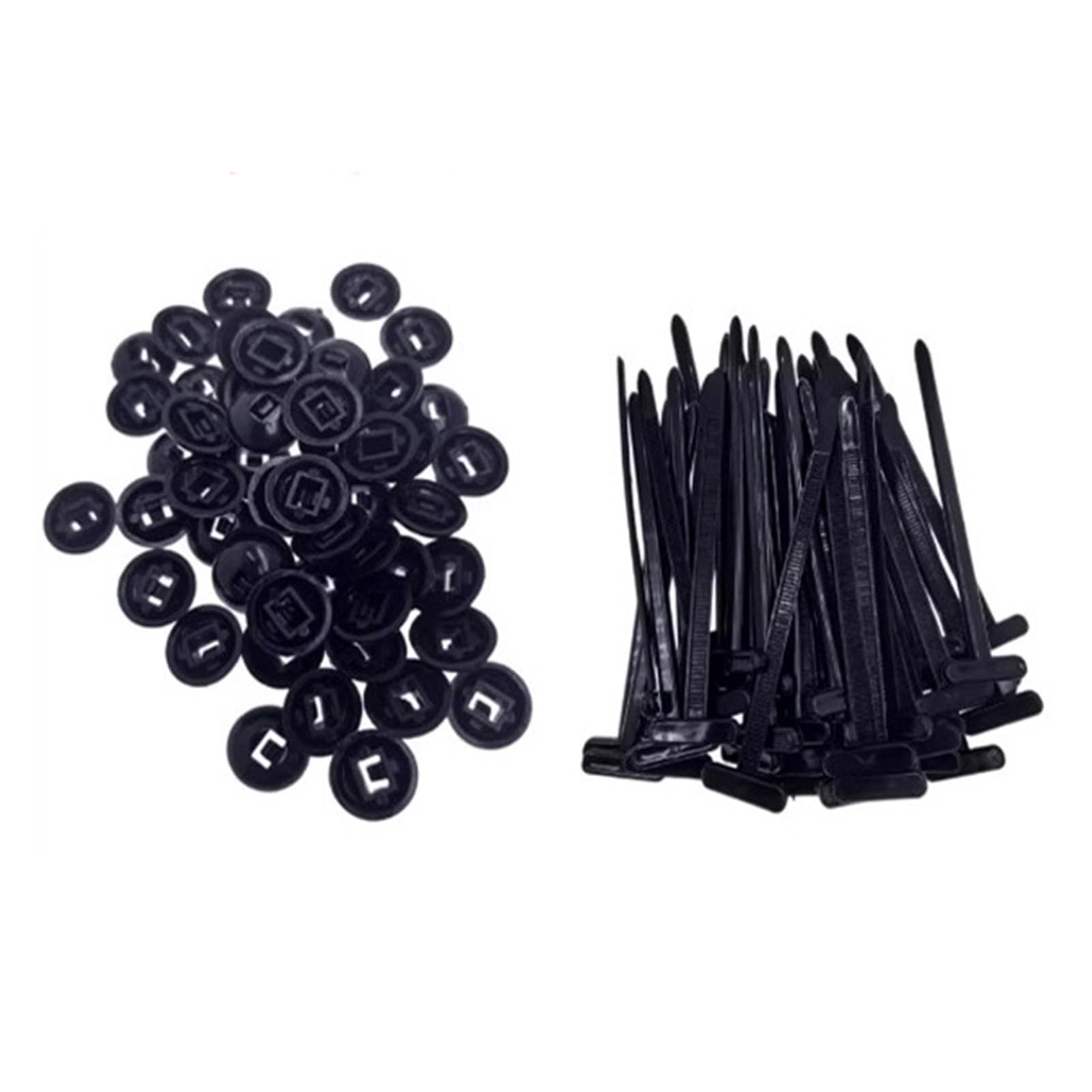 Auyxssz 20Pack Durable Bumper Retainer Clips Car Plastic Rivets Fasteners Tough Nylon Cable Ties For Car Stress-Free Self-Locking Ties Nylon Universal Cable Tie,