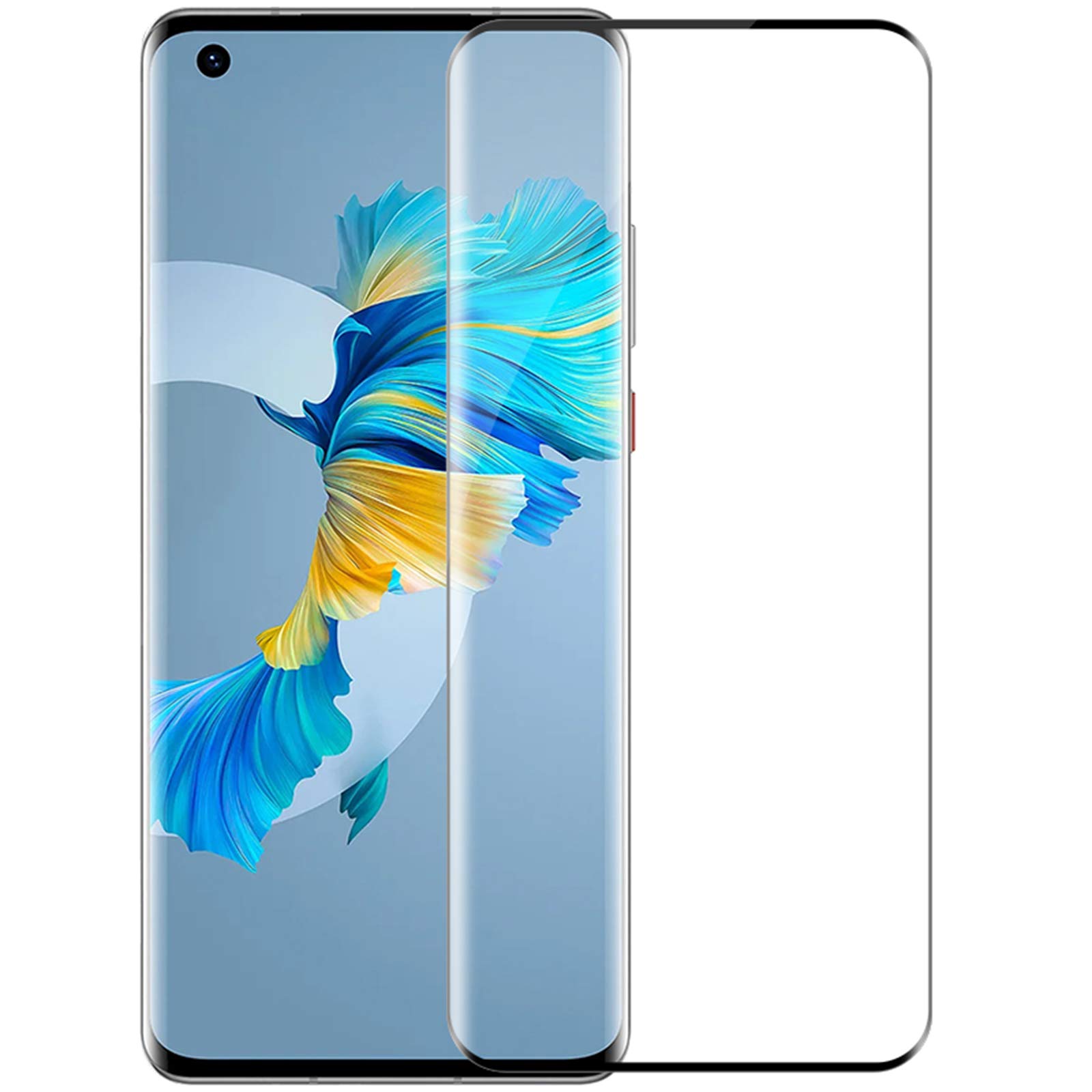 Nillkin 3D CP+ MAX Anti-Explosion Glass Screen Protector, 0.33mm, 3D Designed For Huawei Mate 40/Mate 40 E - Black