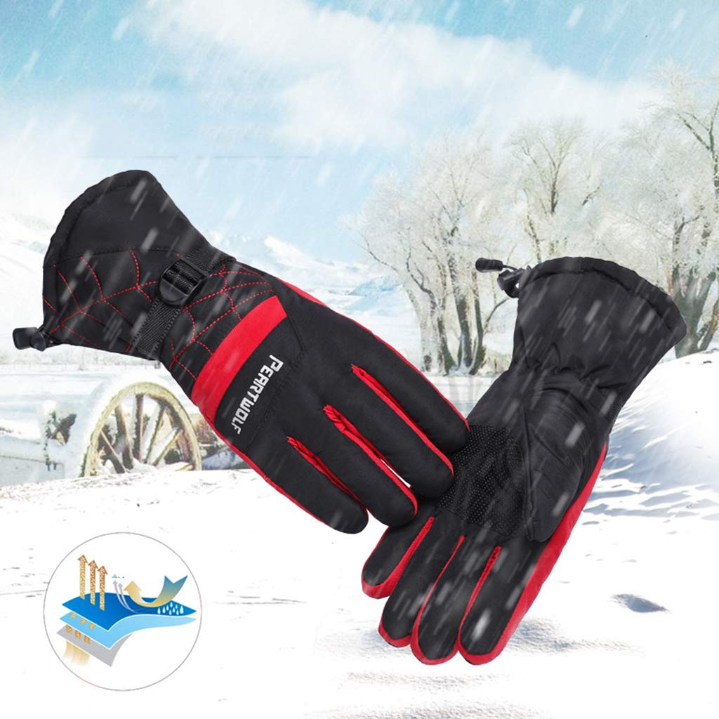 Gants d'hiver,Gants de cyclisme étanche pour hommes Conduire des gants de randonnée en camping,E-OneSize