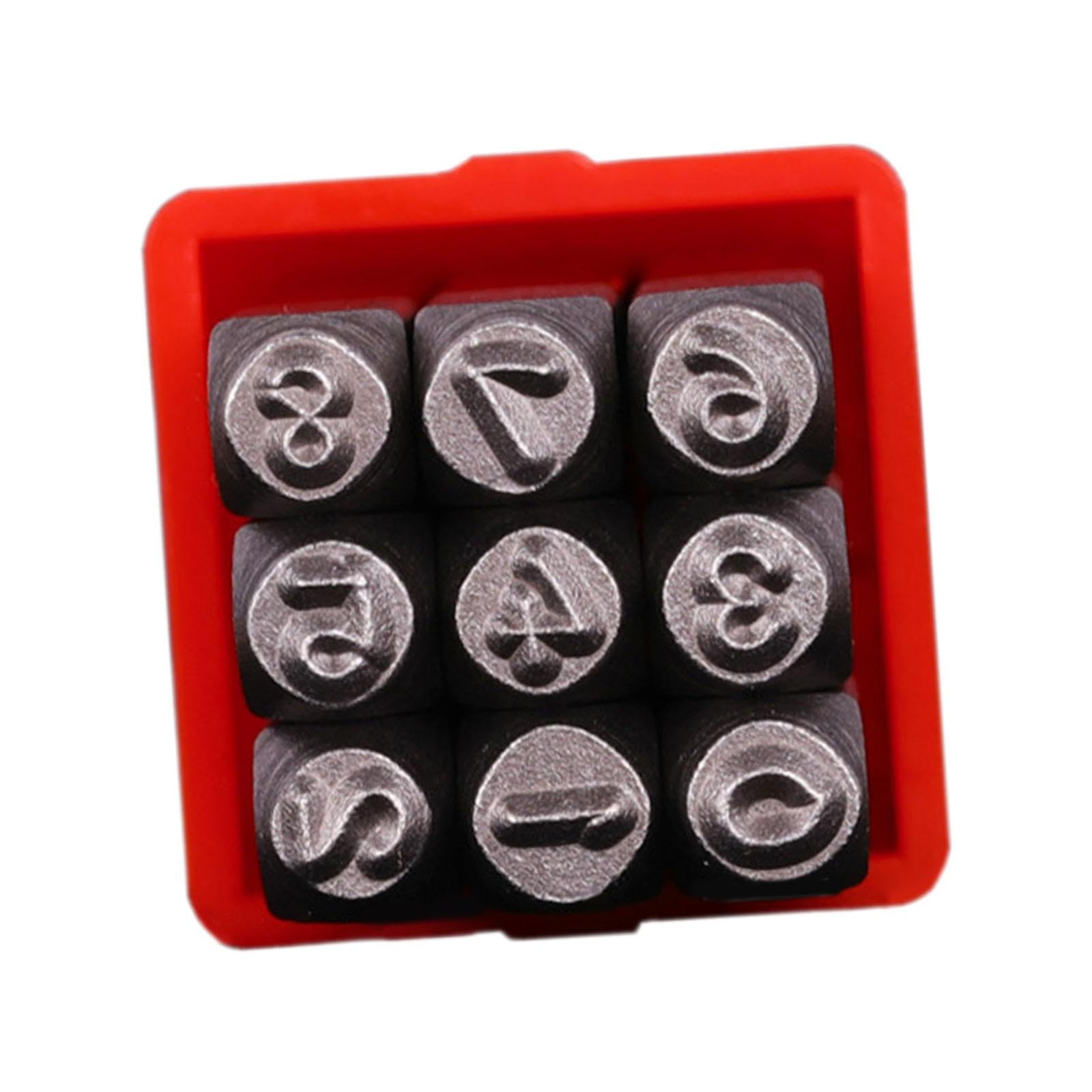 Metal Stamp Set Pressing Die Steel Alphabet Stamp Set for DIY Jewelry Making Number|Home & Garden|Tools|Hand Tools|Punches-image-18