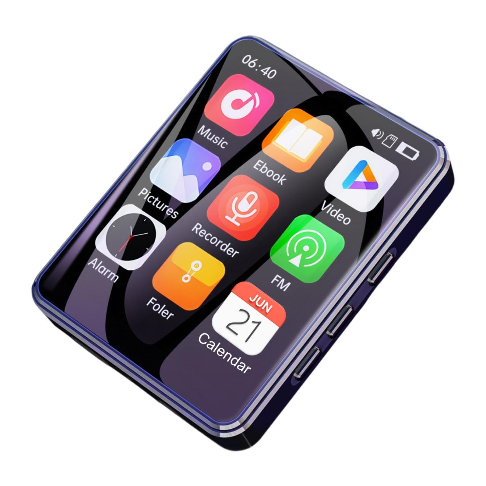 Reproductor MP3/MP4, Reproductor música, Ligero, con Sonido, portátil, para niños, vídeo, Libros electrónicos, Deportes, Fotos, Despertador, 64 GB