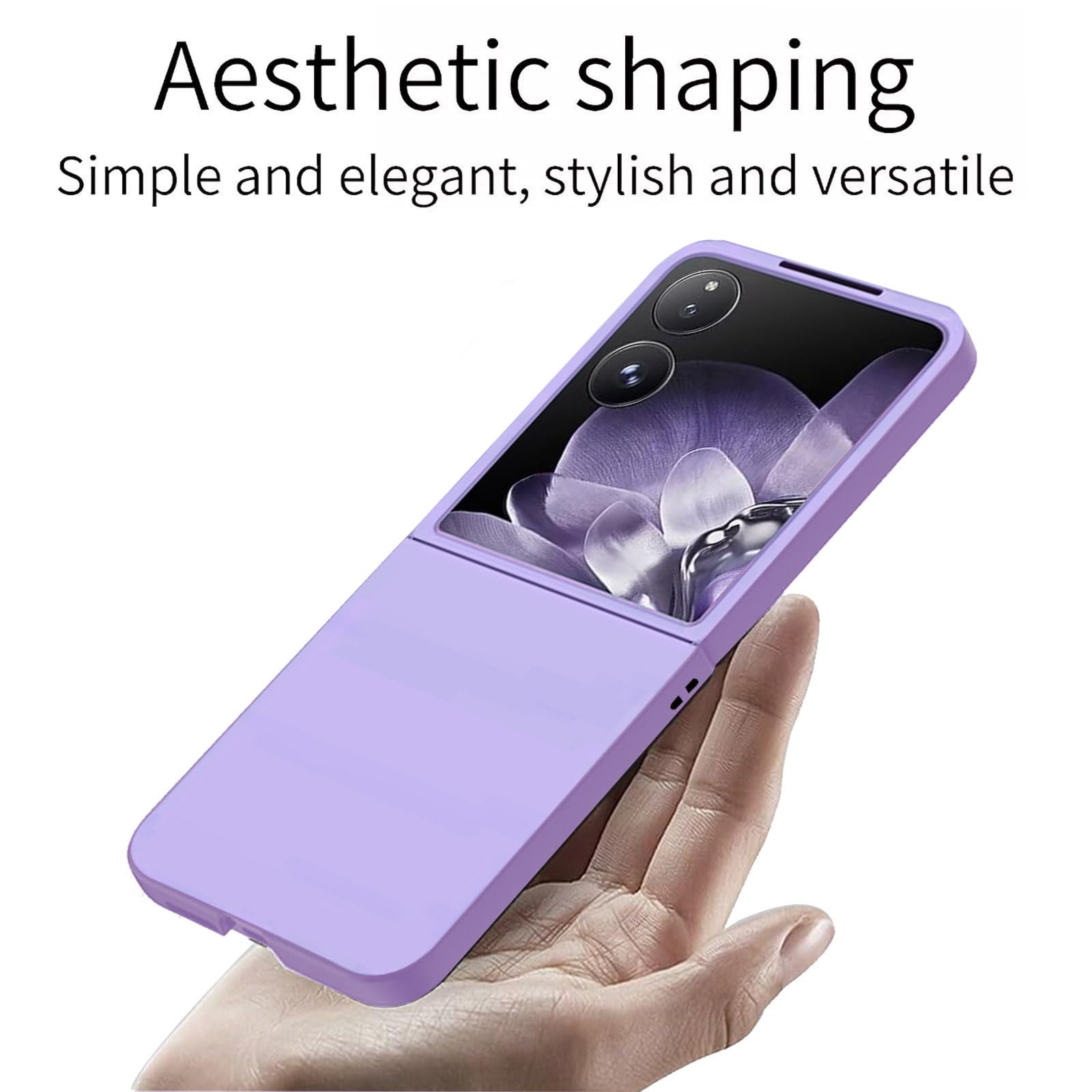 Custodia Ultrasottile MEMELOKA Per Xiaomi Mix Flip - Cover Rigida Trasparente Anti-Graffio Con Protezione 360° Per Telefono Pieghevole