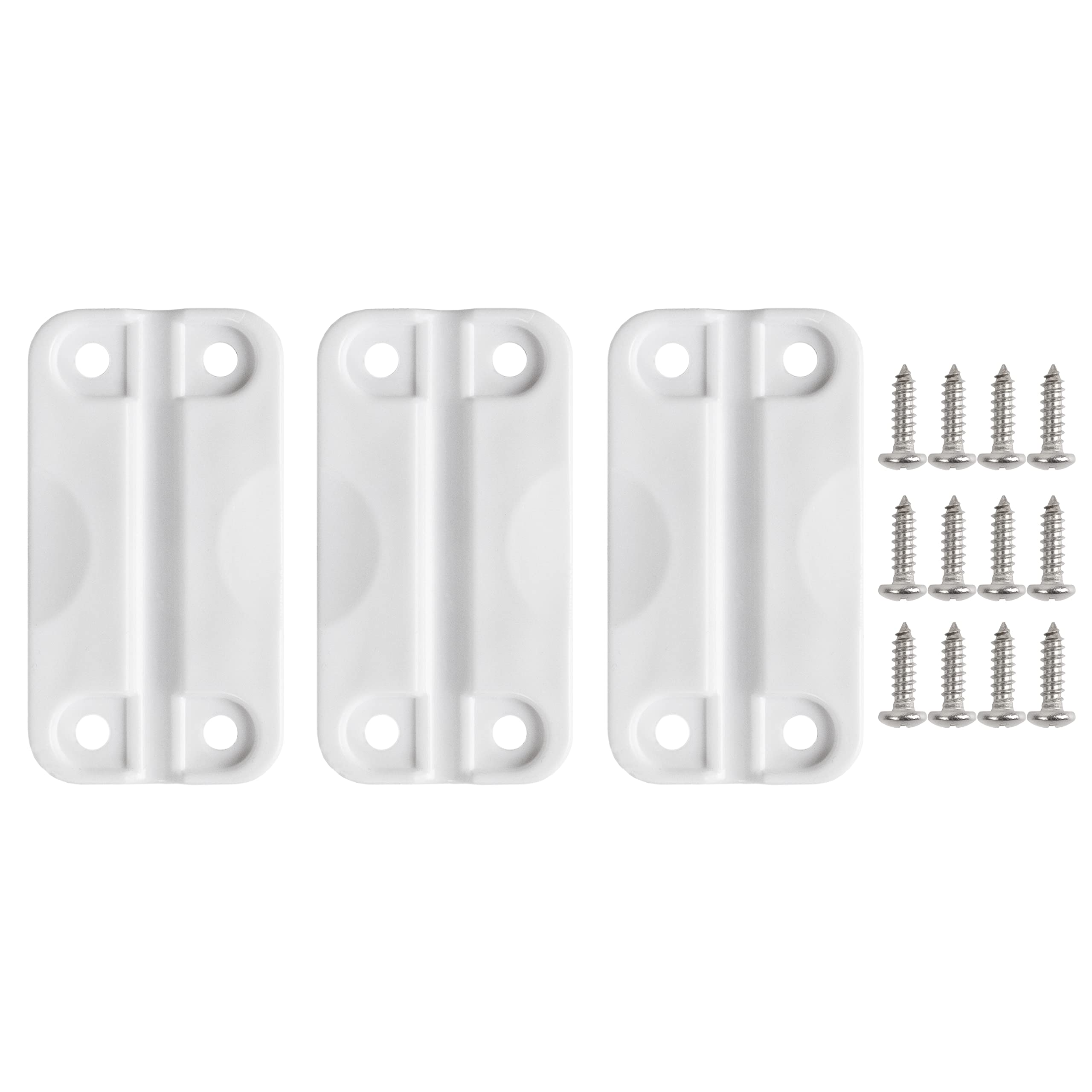 HQAPR Cooler Hinges for Igloo Ice Chests, Igloo Cooler Replacement hinges, Cooler Plastic Hinges Replacement Set with Screws (3)