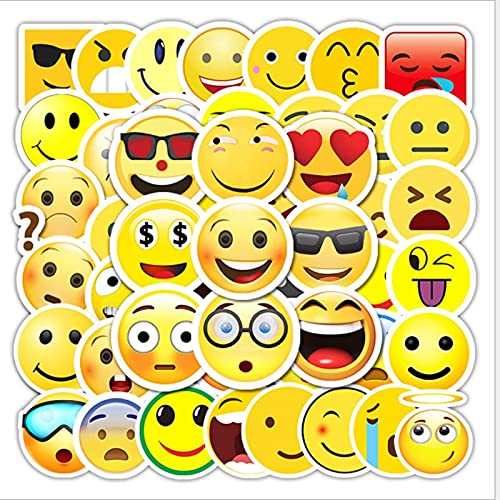 LSHLSH Lot de 50 autocollants humoristiques pour skateboard, valise, téléphone portable, bagages, jouets pour enfants et filles