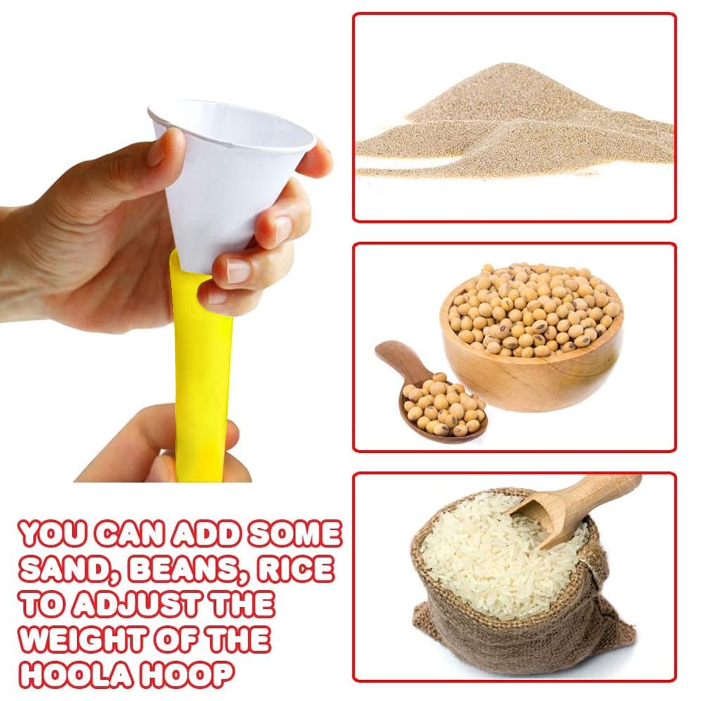 ArtCreativity Hula Hoop for Kids (Pack of 6), Adjustable Size Hoola Hoop Toy for Exercise, 8 Section Detachable Hoola Hoops, Playground Toys for Outdoor Fun, Birthday Party Favors for Boys and Girls - Image 7