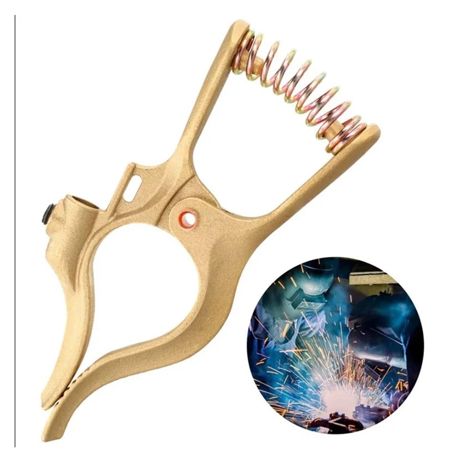Pinza massa per saldatrice Morsetto di terra for saldatura stile T Terra in ottone da 500 A