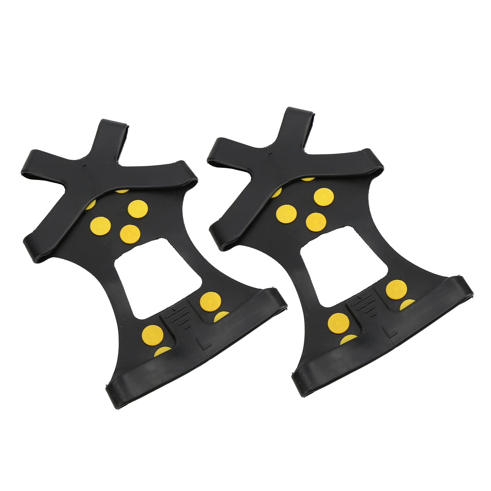 10 Steel Teeth Outdoor Snow Climbing Crampons Mountaineering AntiSlips Shoes Spikes (L)