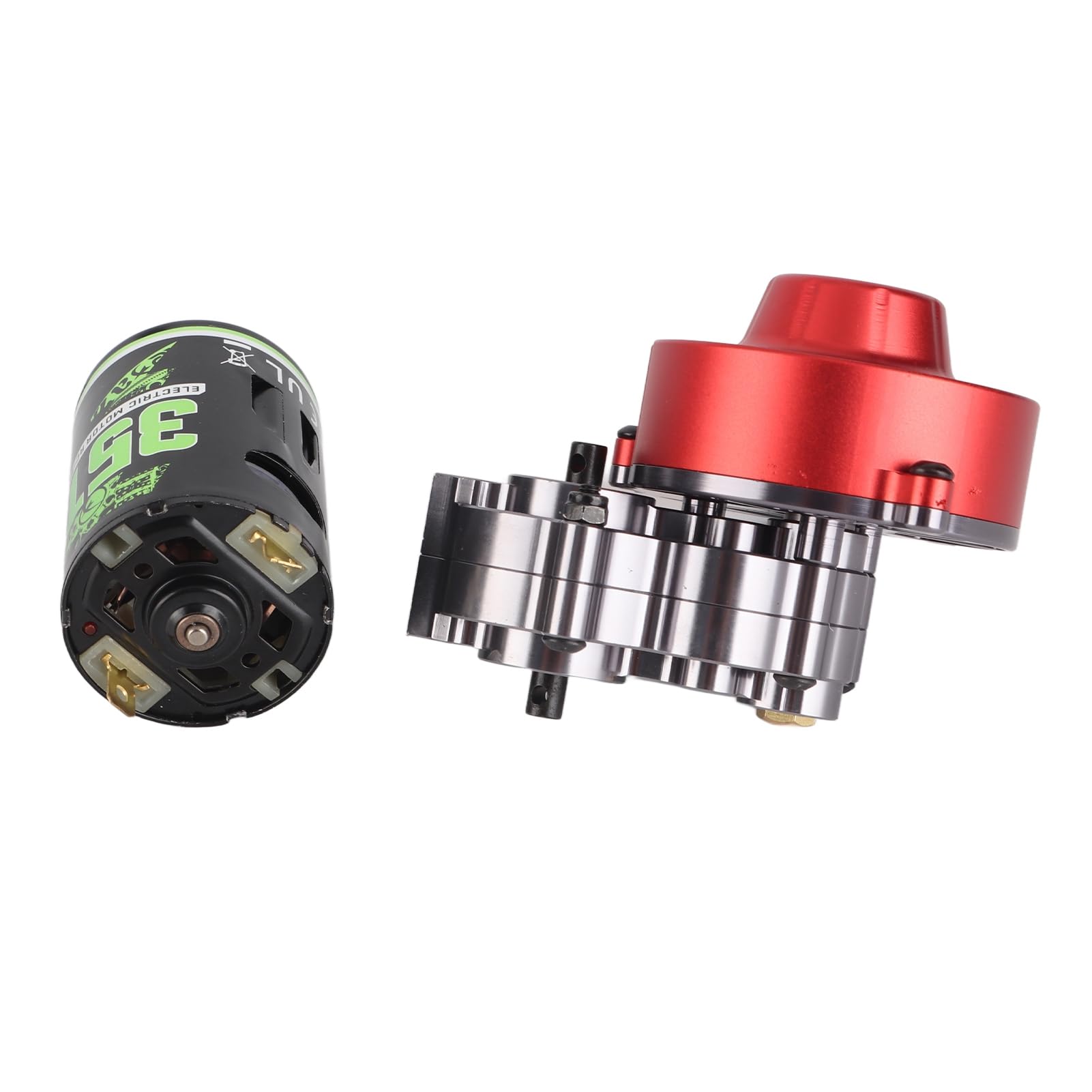 HUIOP Trasmissione con Scatola Ingranaggi Centrale con Motore a Spazzole 540 Design Durevole per Auto Cingolata Axial SCX10