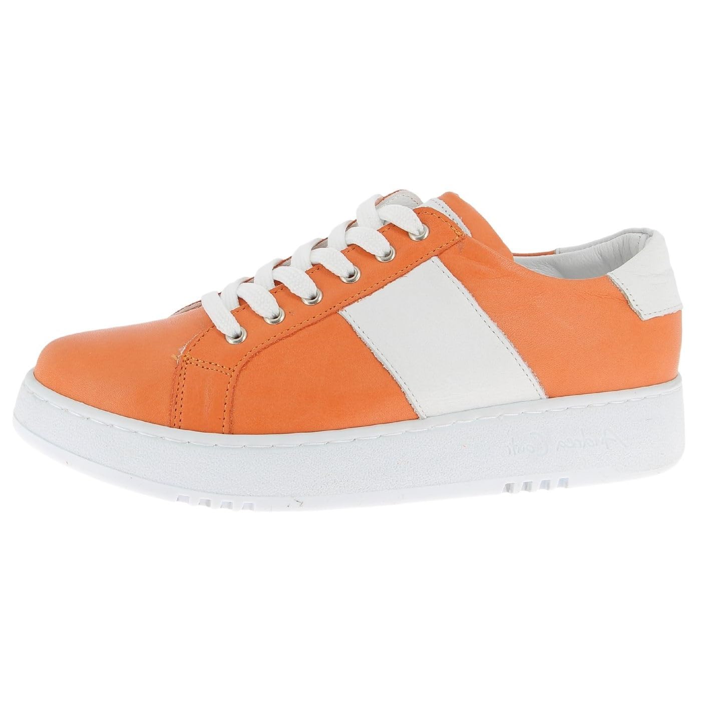 Andrea Conti Women's Damen Low Top Sneaker, Papaya White, 6 UK