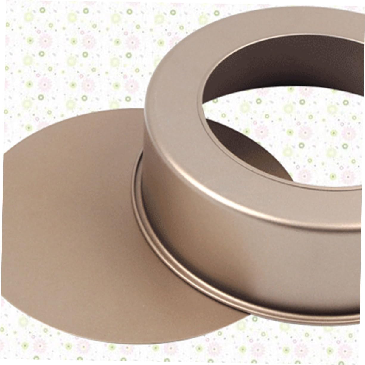 NAMOARLY 8 Inches Circular Cake Mold Baking Mold Stainless Steel Cupcake Mould for Cake Making