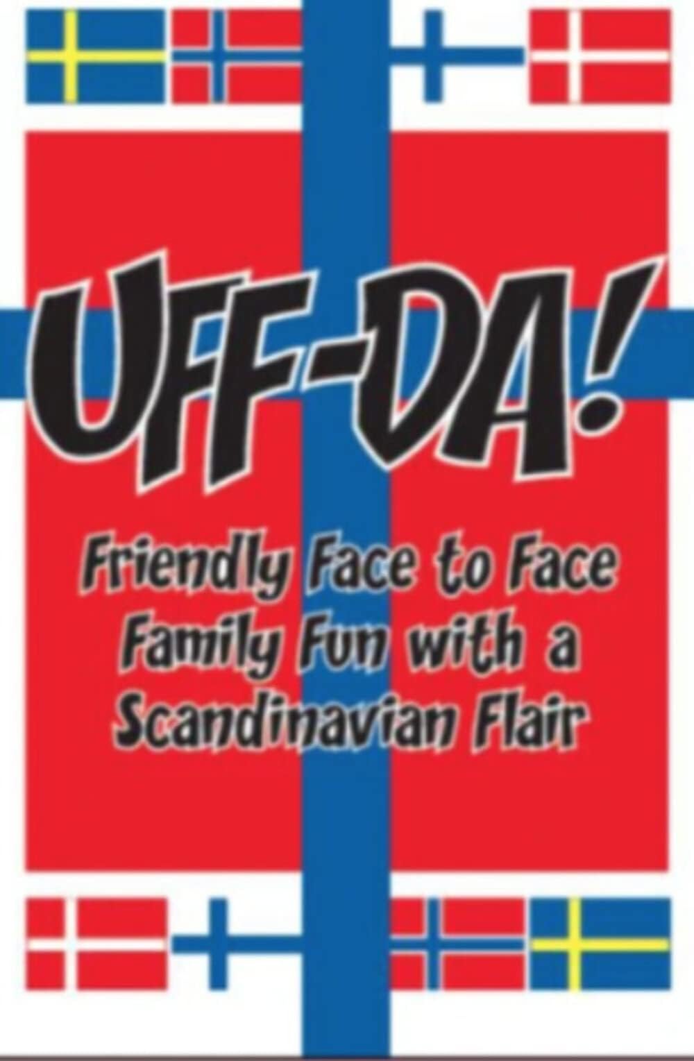 The UFFDA Card Game - A Cross Between UNO and Dominoes - Perfect for Parties and Family get-to-gethers - an exciting, Educational and strategically challenging Scandinavian Numbers Matching Game