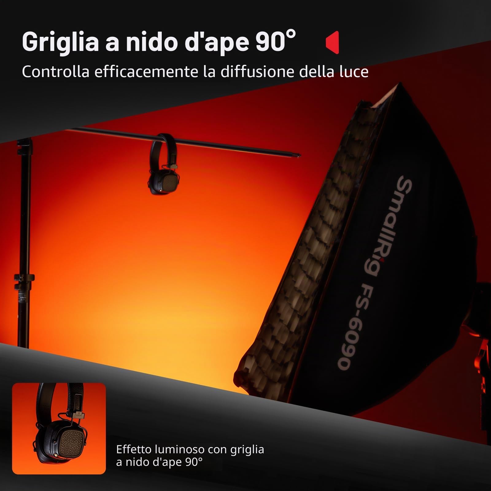 SMALLRIG FS-6090 Quick-Setup Folding Strip Softbox 5369