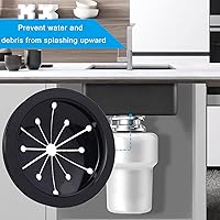 Vista 5 de 3 Packs Garbage Disposal Splash Guard Sink Baffle, 3-1/8 Inch Food Waste Disposer Accessories, Suitable for Waste King, Whirlaway and GE Models