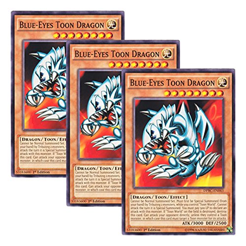 Amazon.co.jp: 【 3枚セット 】遊戯王 英語版 DPBC-EN043 Blue-Eyes