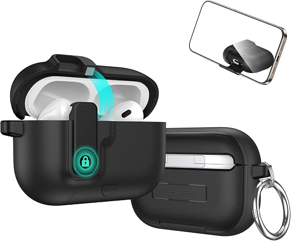 Lightweight Protective Case with Secure for Earbuds Protective Cover with Phone Stand Accessories Lightweight Earphone