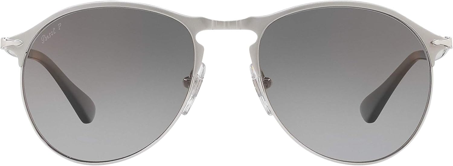 Amazon.com: Persol Sunglasses Silver Frame, Polarized Grey Gradient Lenses,  53MM : Clothing, Shoes \u0026 Jewelry