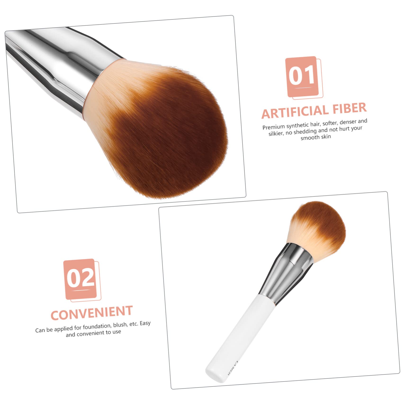 FOMIYES 3 Pennelli Piatti Per Fondotinta Liquido Da Donna Per Lapplicazione Di Cosmetici