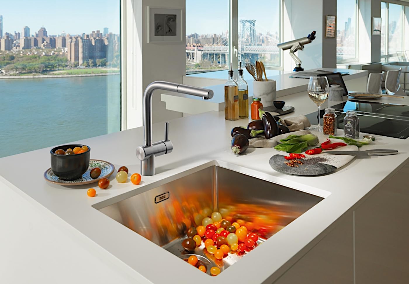 Grifo Franke Grifo De Cocina Franke Cobre, Con Ducha Extraíble