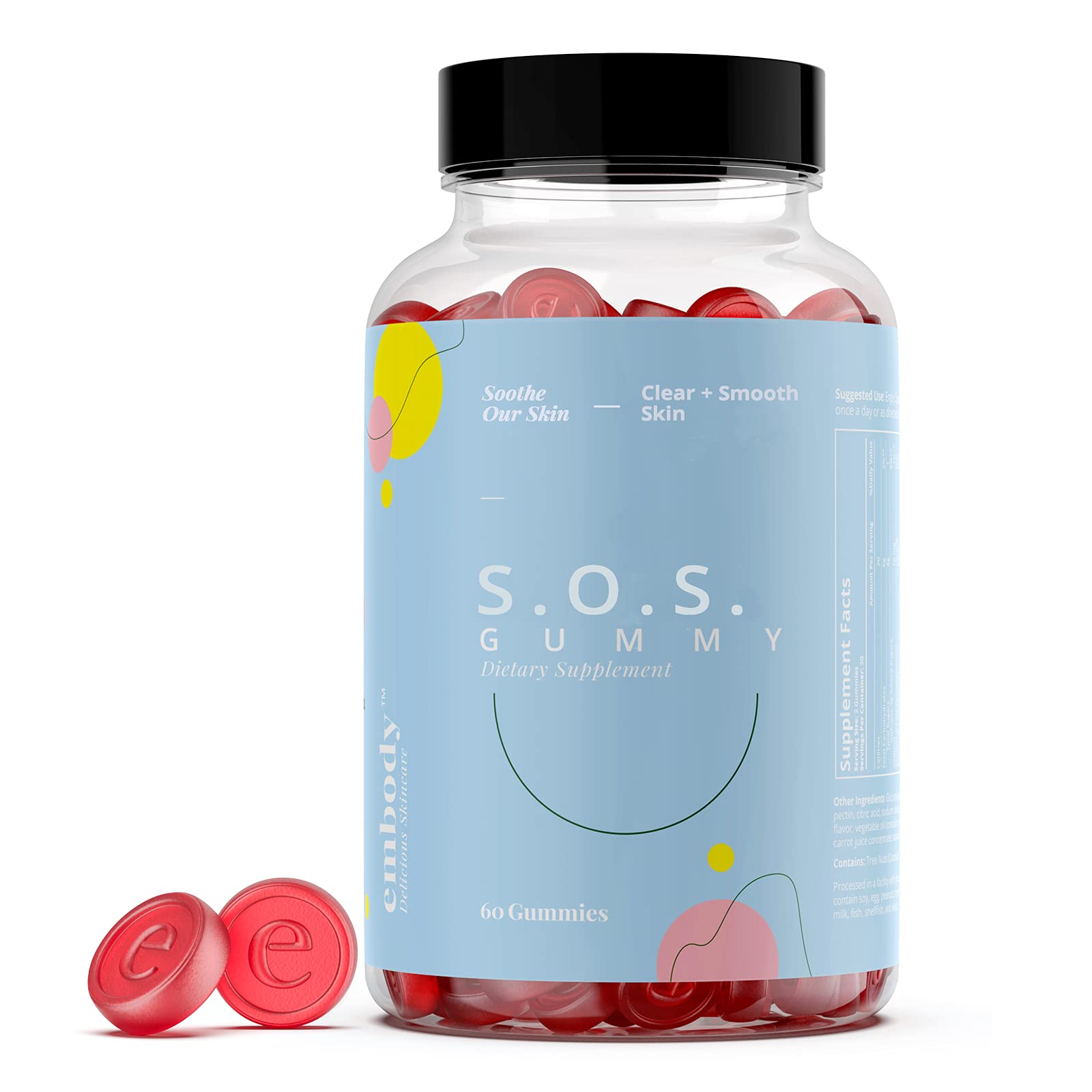 Buy Embody SOS Gummies Promote Smooth, y and Clear Skin D, Zinc