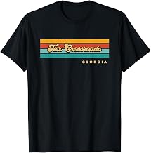 Vintage Sunset Stripes Tax Crossroads, Georgia T-Shirt