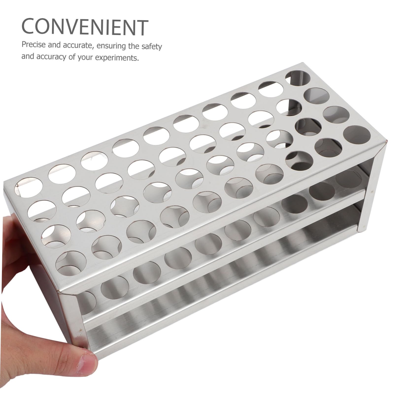 SOLUSTRE 5pezzi Per Provetta Inossidabile Organizzatore Per Resistente Temperature Per Esperimenti e Conservazione