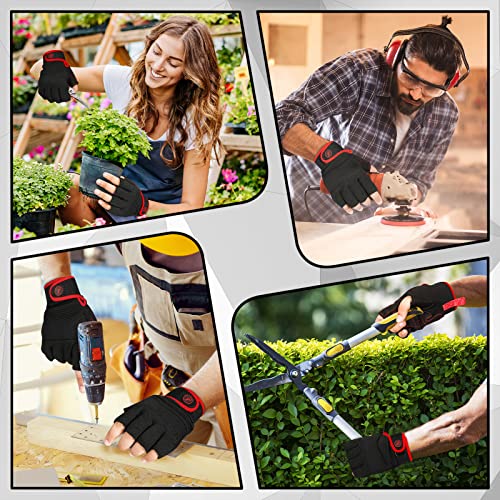 MOREOK-Work-Gloves-Half-Finger-Gardening-Gloves-for-MenWomen-Strengthen-Palm-Protection-Protective-Utility-Gloves