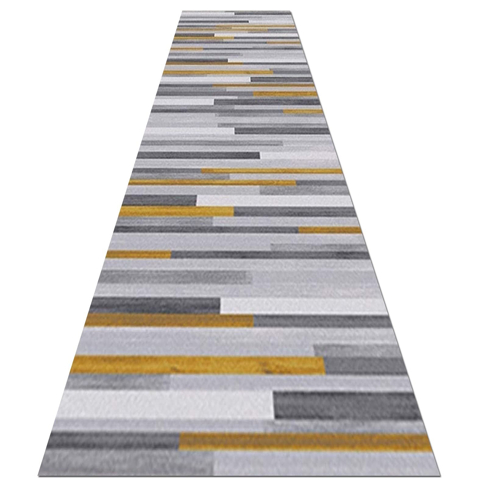 YJRBZ Carpet Runner for Hallway 1m 1.5m 2m 2.5m 3m 3.5m 4m 4.5m 5m 5.5m 6m Extra Long Gray Runner Rug - Width 60cm 70cm 80cm 90cm 100cm 120cm (Color : Yellow, Size : 80×150cm/2.6ft×4.9ft)