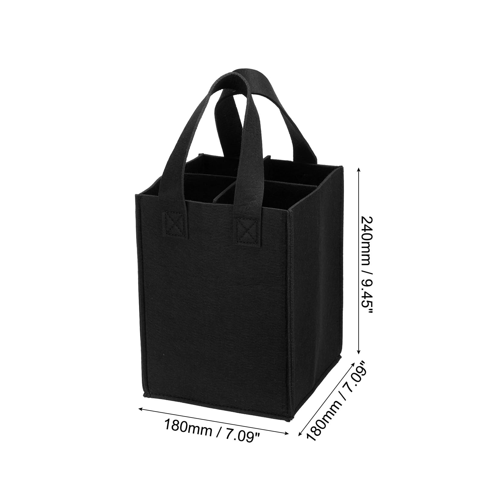 PATIKIL 4 Bottle Wine Carrier Tote Bag - Image 2