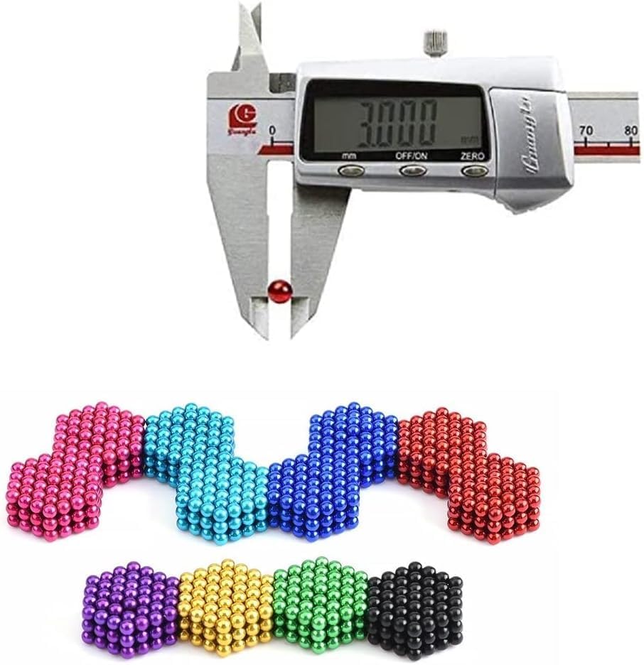 Miniatura 6 de Juego de 1000 accesorios de rompecabezas para adultos, adolescentes, alivio del estrés, imán-cuentas, juego de masilla, juguetes de oficina, bolas