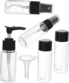 GARVALON 1 conjunto de garrafa de viagem recipientes de cosméticos garrafa vazia garrafa de cosméticos recarregável base líquida dispensador loção reutilizável garrafa pulverizador de viagem garrafa transparente
